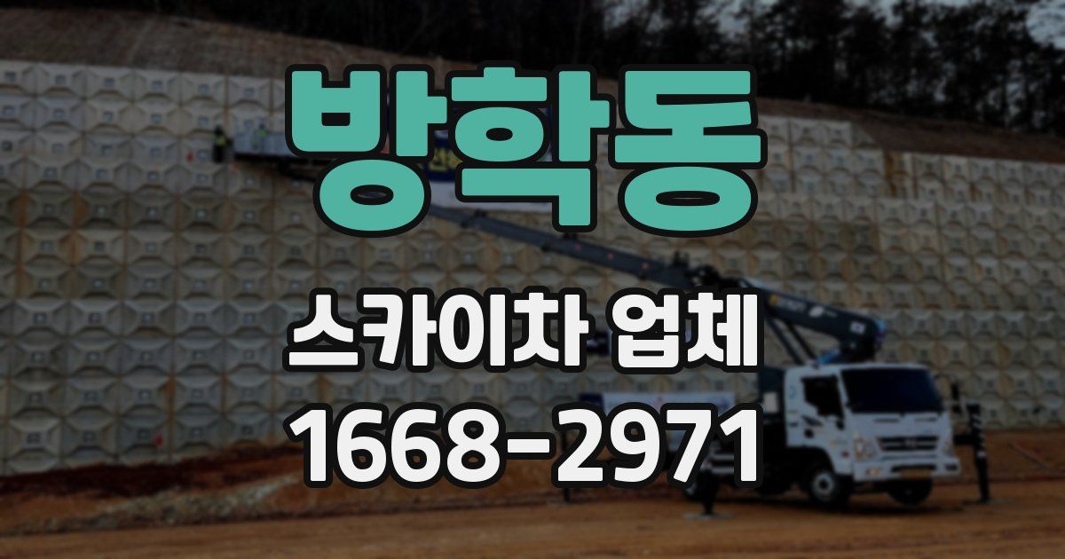 방학동 스카이차 업체