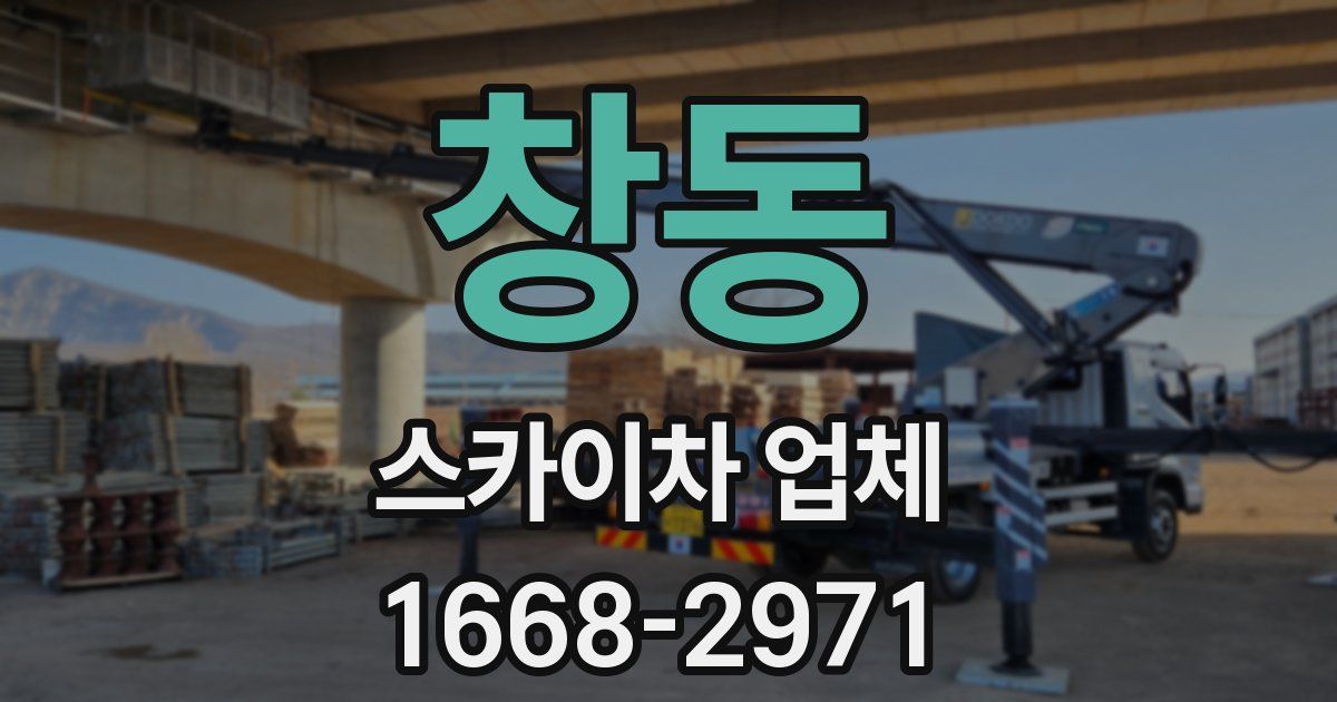 창동 스카이차 업체