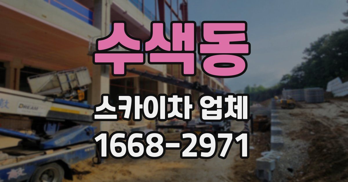 수색동 스카이차 업체