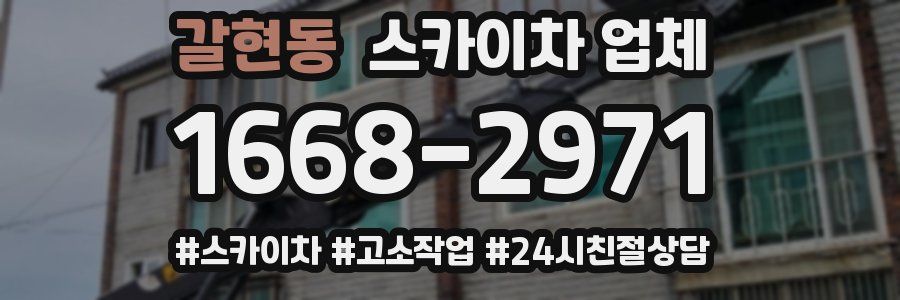 갈현동 스카이차 업체