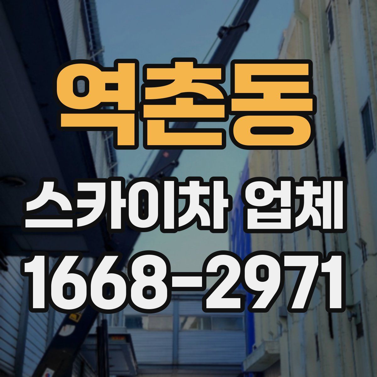 역촌동 스카이차 업체