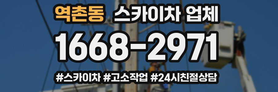 역촌동 스카이차 업체