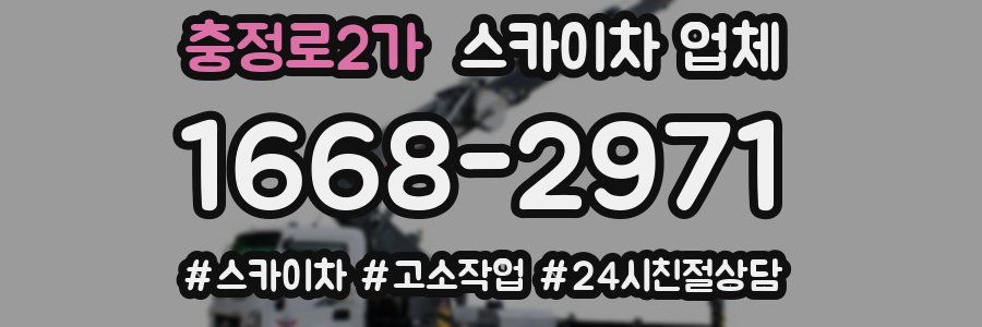 충정로2가 스카이차 업체