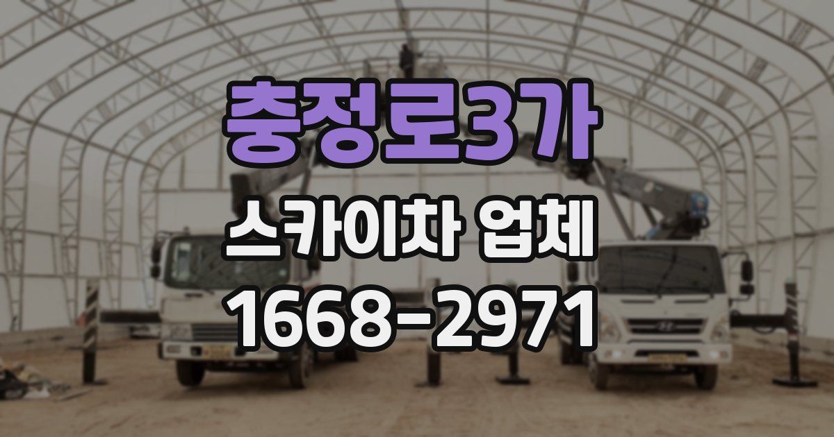 충정로3가 스카이차 업체