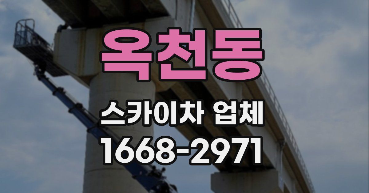 옥천동 스카이차 업체