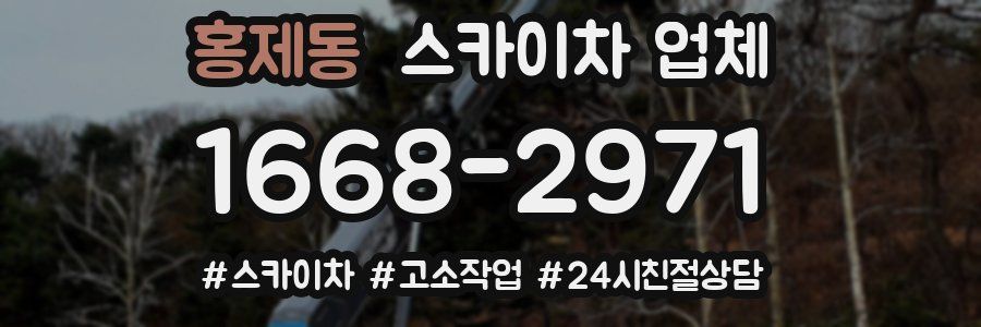 홍제동 스카이차 업체