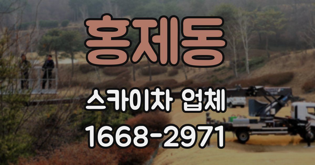 홍제동 스카이차 업체
