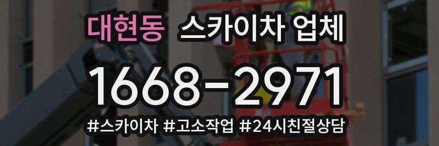 대현동 스카이차 업체