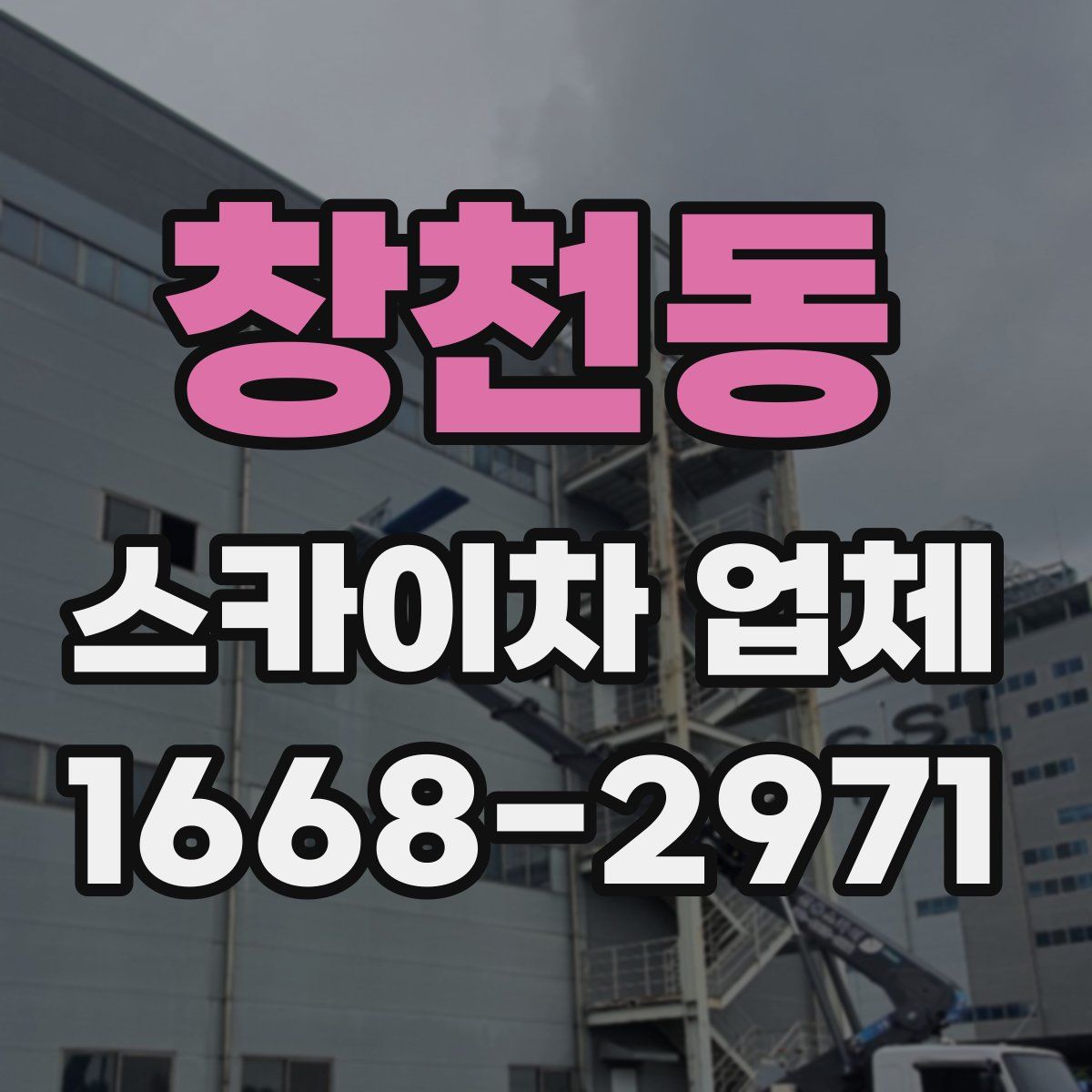 창천동 스카이차 업체