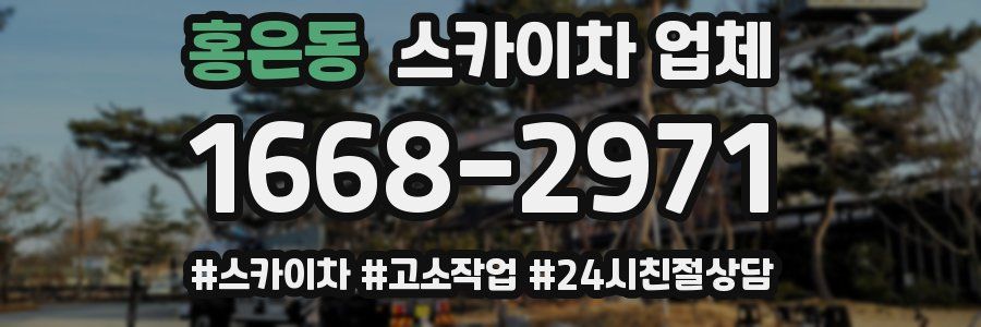 홍은동 스카이차 업체