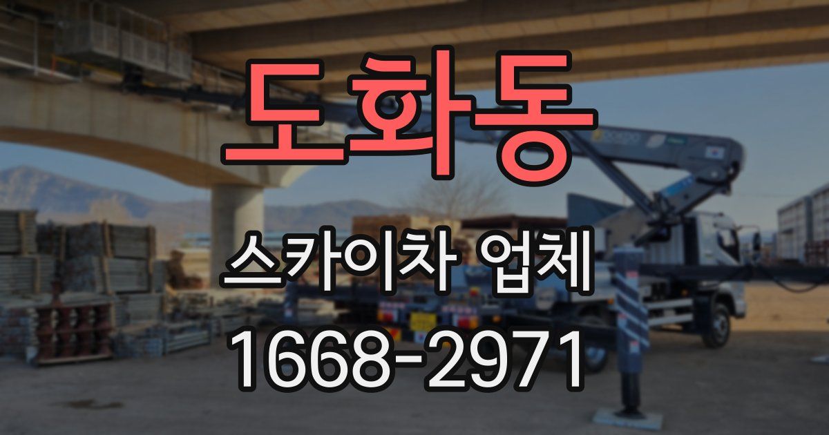 도화동 스카이차 업체