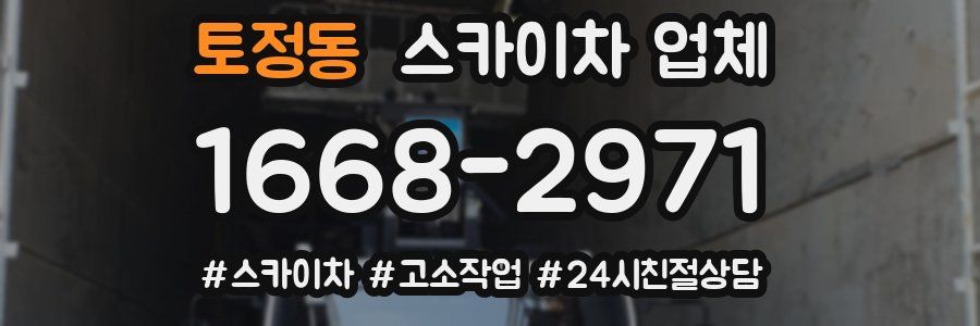 토정동 스카이차 업체
