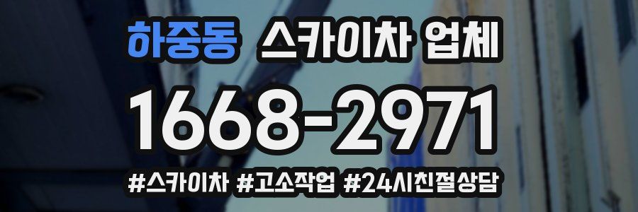 하중동 스카이차 업체