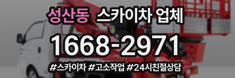 성산동 스카이차 업체