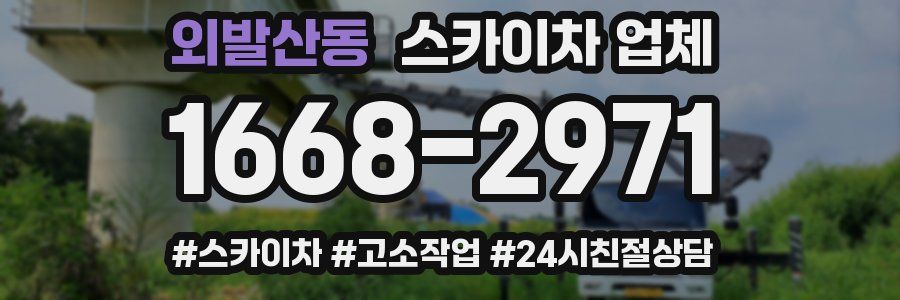 외발산동 스카이차 업체