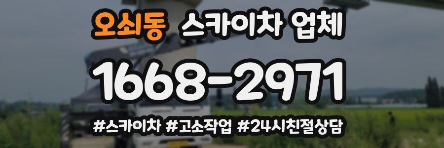 오쇠동 스카이차 업체