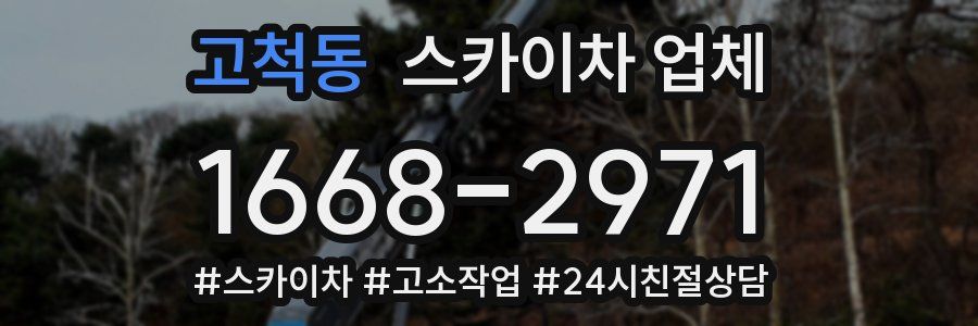 고척동 스카이차 업체