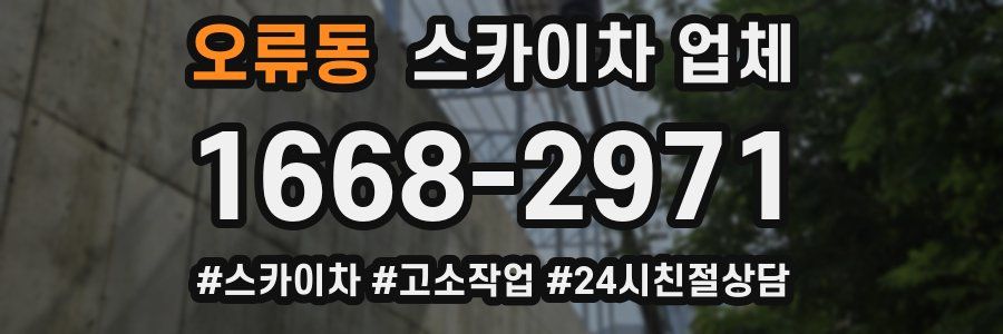 오류동 스카이차 업체