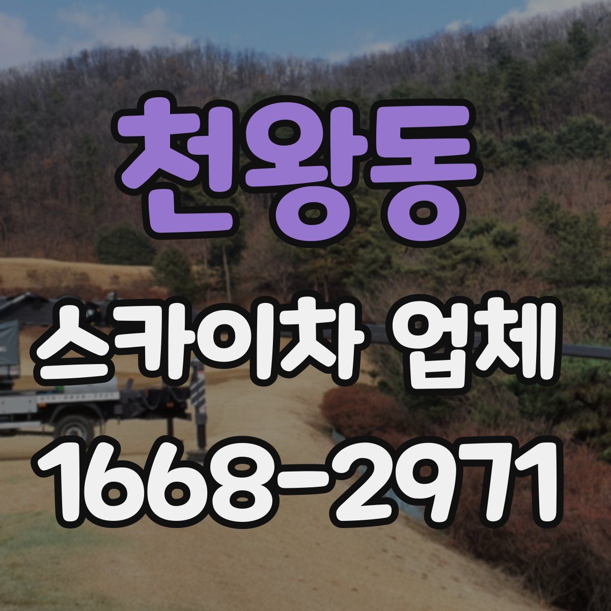 천왕동 스카이차 업체