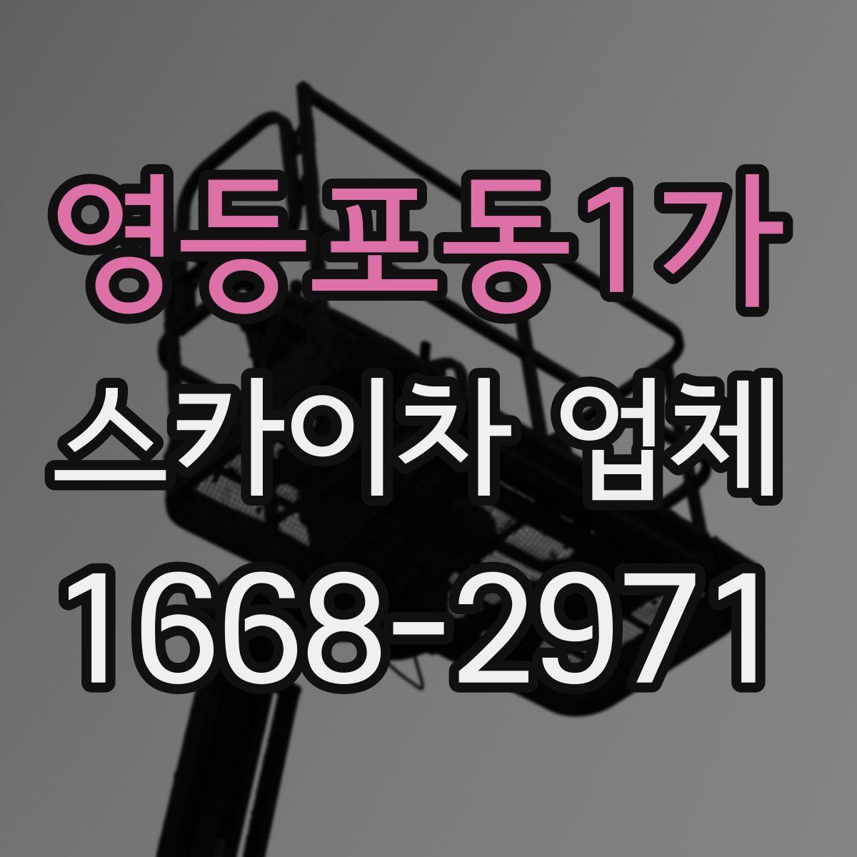 영등포동1가 스카이차 업체