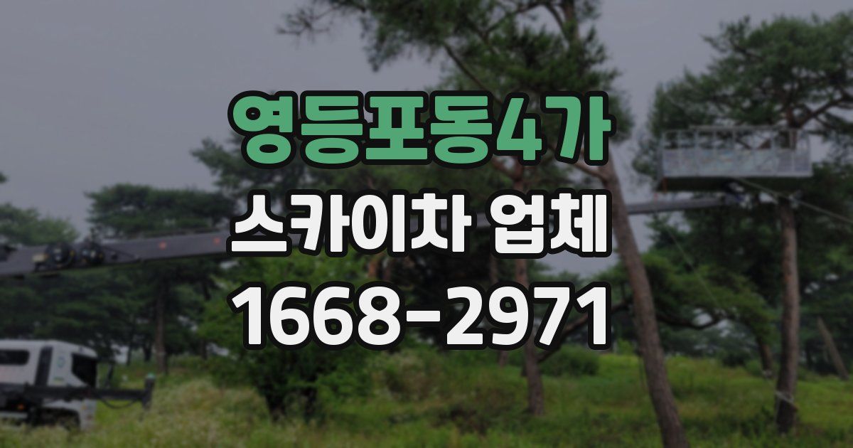 영등포동4가 스카이차 업체