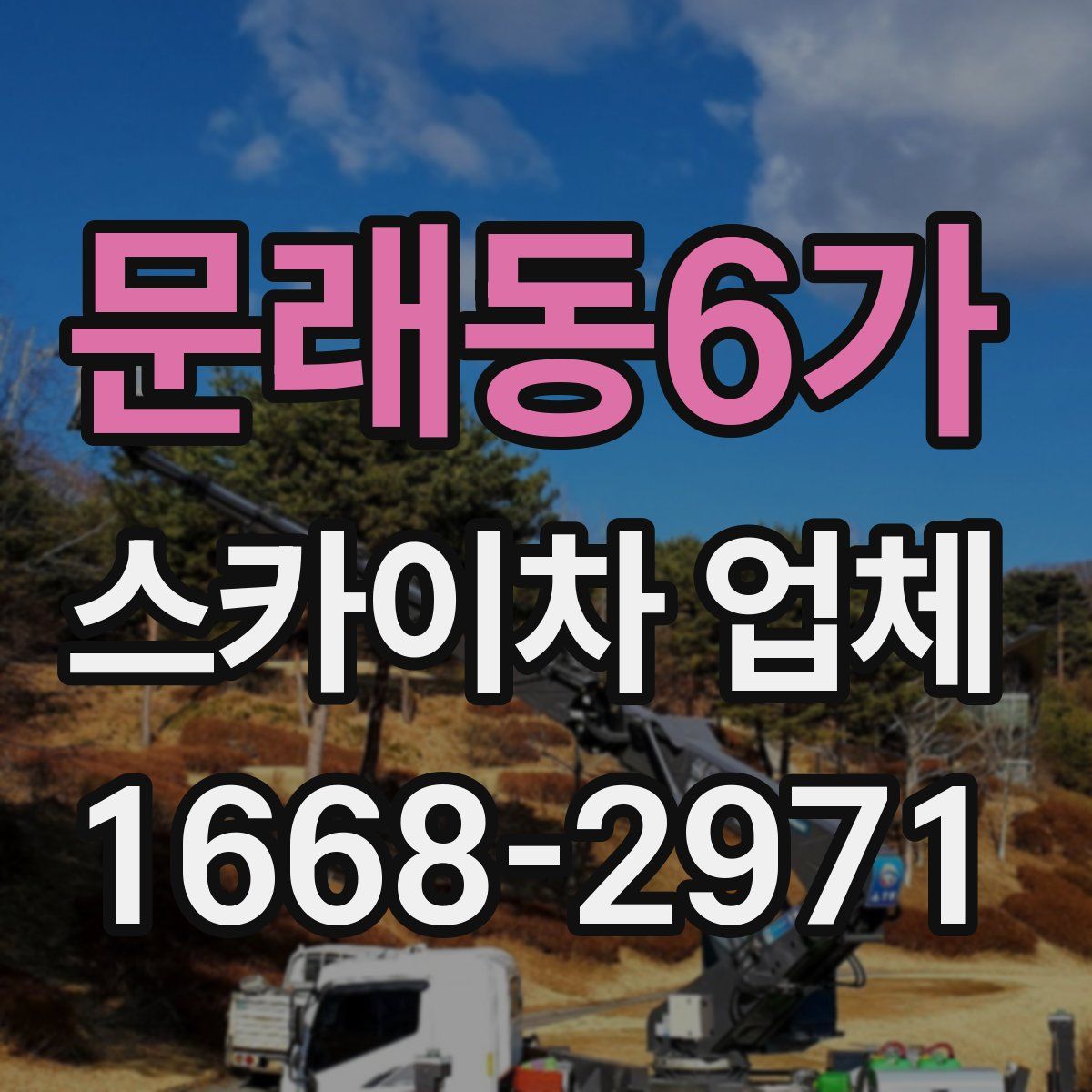 문래동6가 스카이차 업체