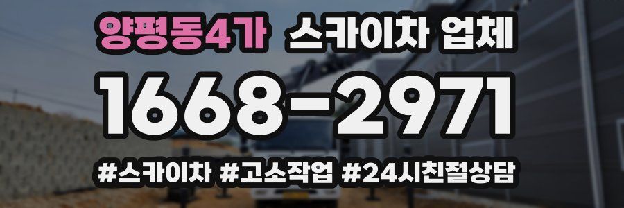 양평동4가 스카이차 업체