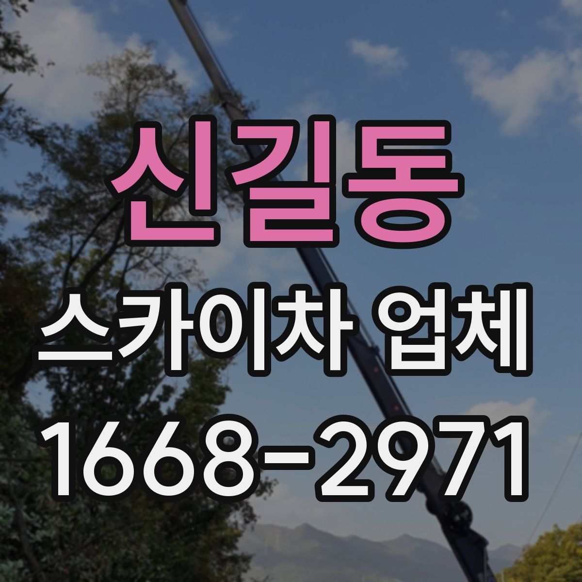 신길동 스카이차 업체