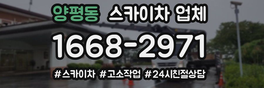 양평동 스카이차 업체