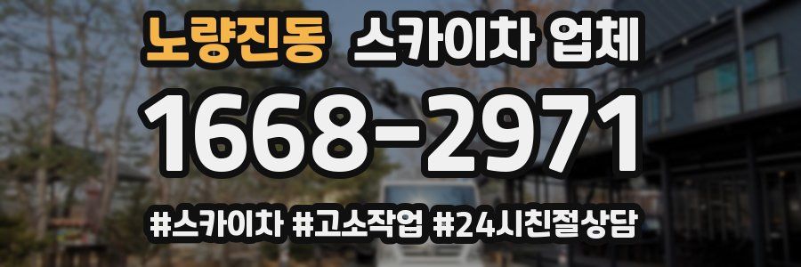 노량진동 스카이차 업체
