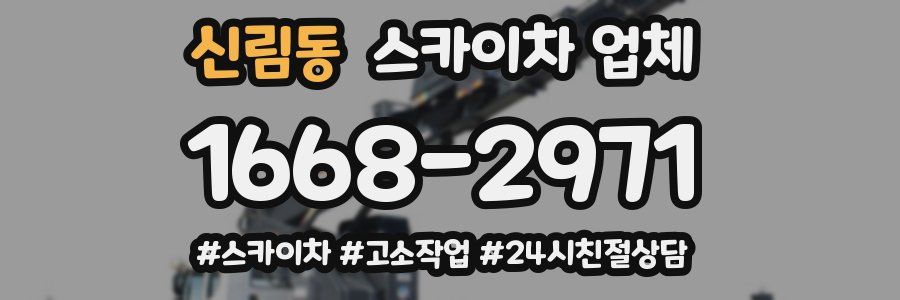 신림동 스카이차 업체
