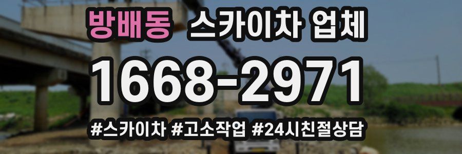 방배동 스카이차 업체