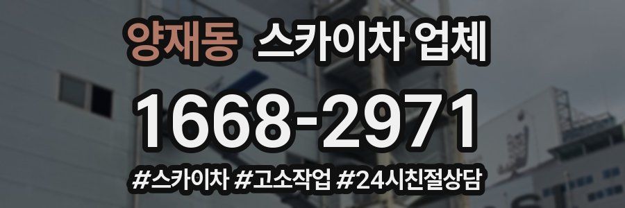양재동 스카이차 업체