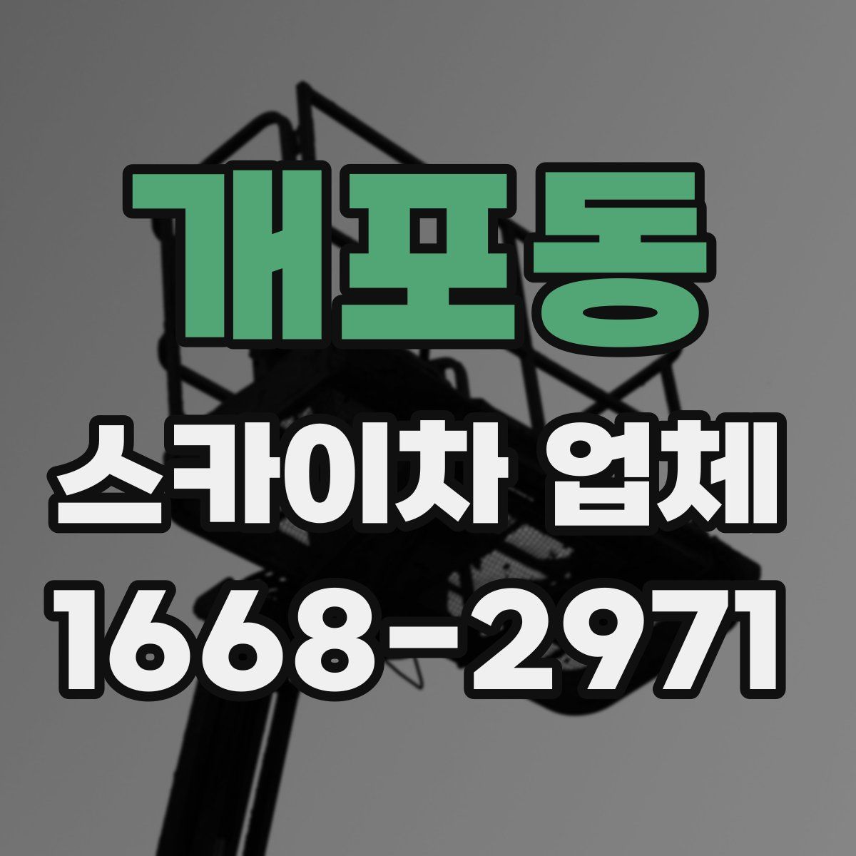 개포동 스카이차 업체