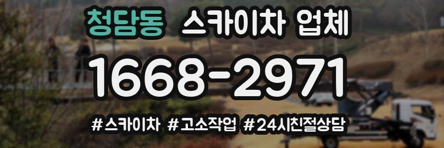 청담동 스카이차 업체