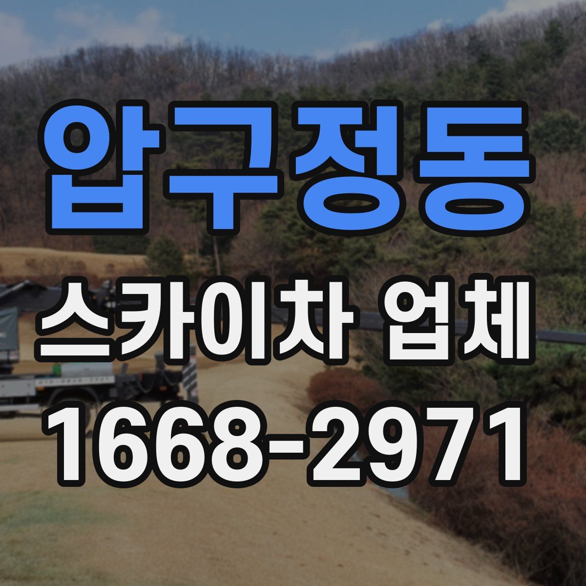 압구정동 스카이차 업체