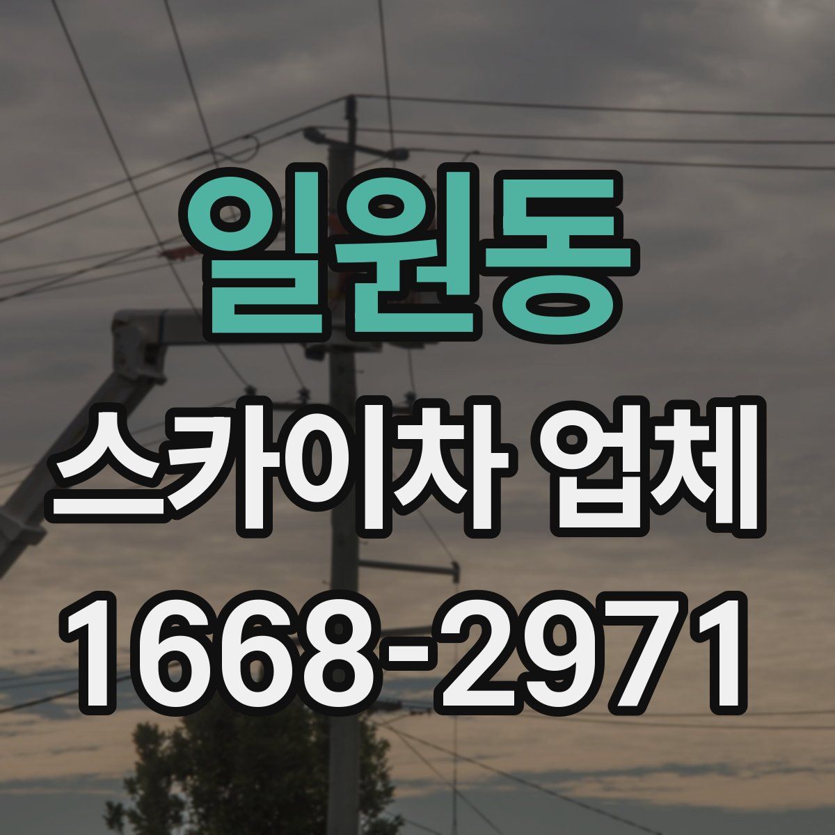 일원동 스카이차 업체