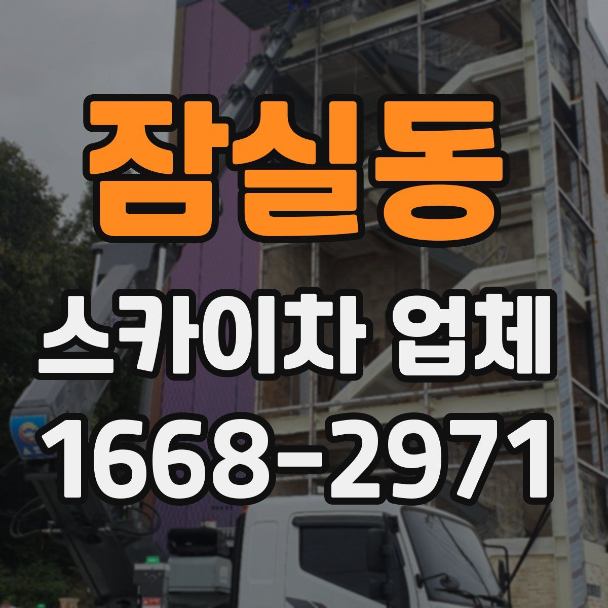 잠실동 스카이차 업체