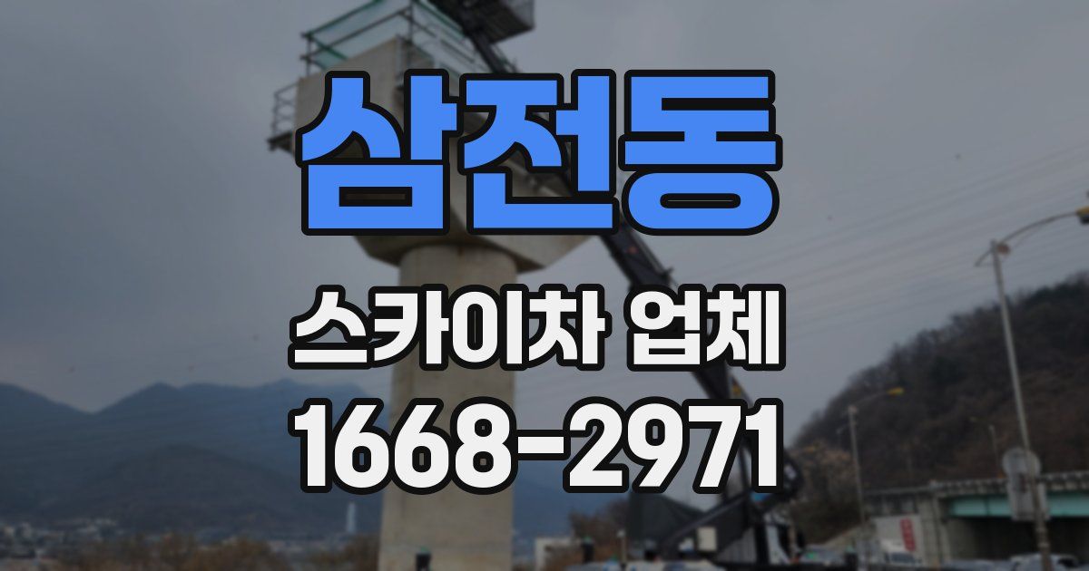 삼전동 스카이차 업체