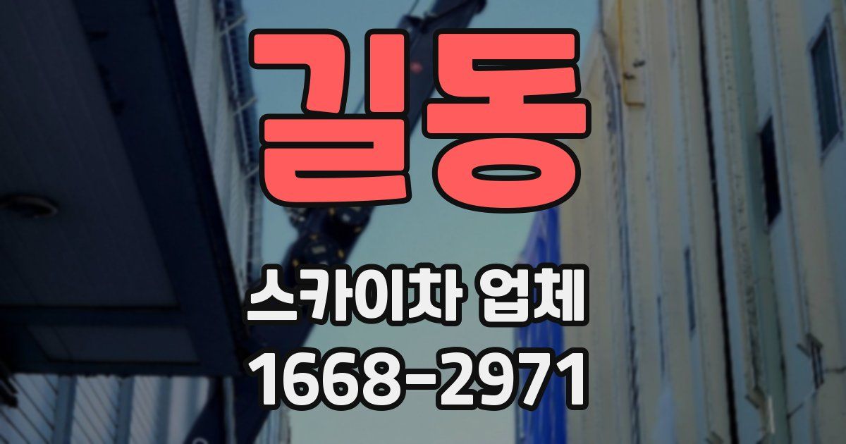 길동 스카이차 업체