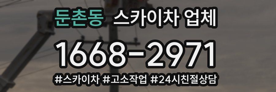둔촌동 스카이차 업체