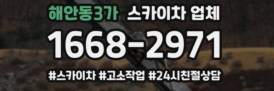 해안동3가 스카이차 업체