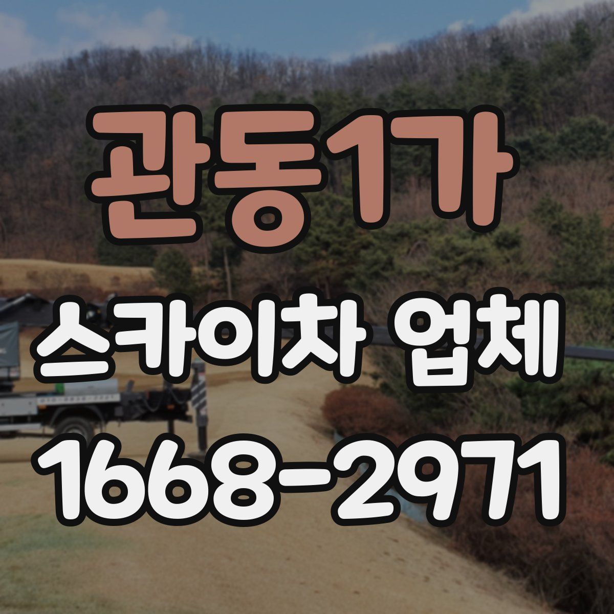 관동1가 스카이차 업체