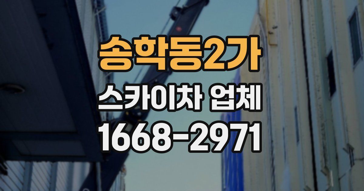 송학동2가 스카이차 업체
