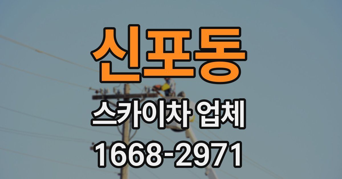 신포동 스카이차 업체
