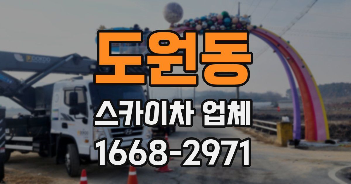 도원동 스카이차 업체