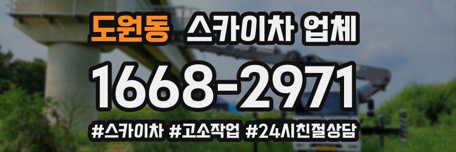 도원동 스카이차 업체