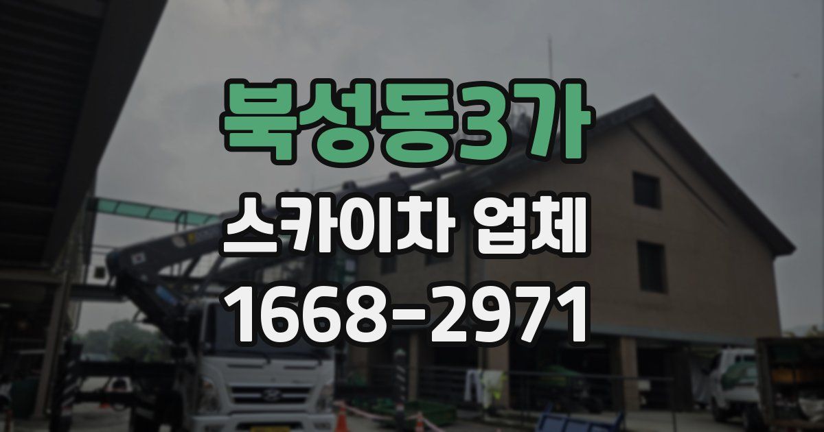 북성동3가 스카이차 업체