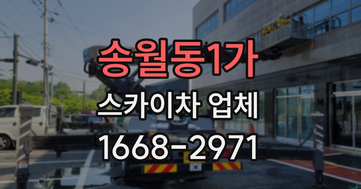 송월동1가 스카이차 업체