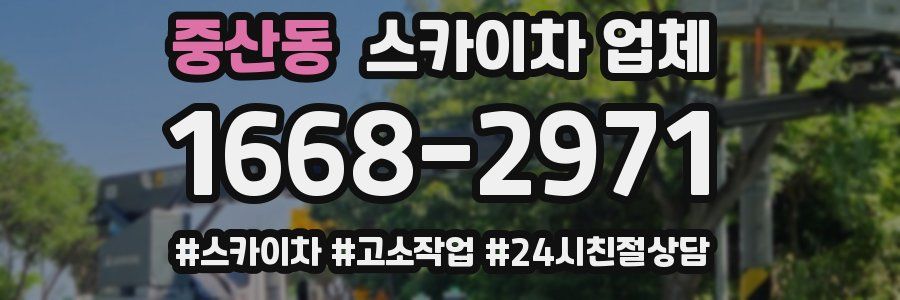 중산동 스카이차 업체